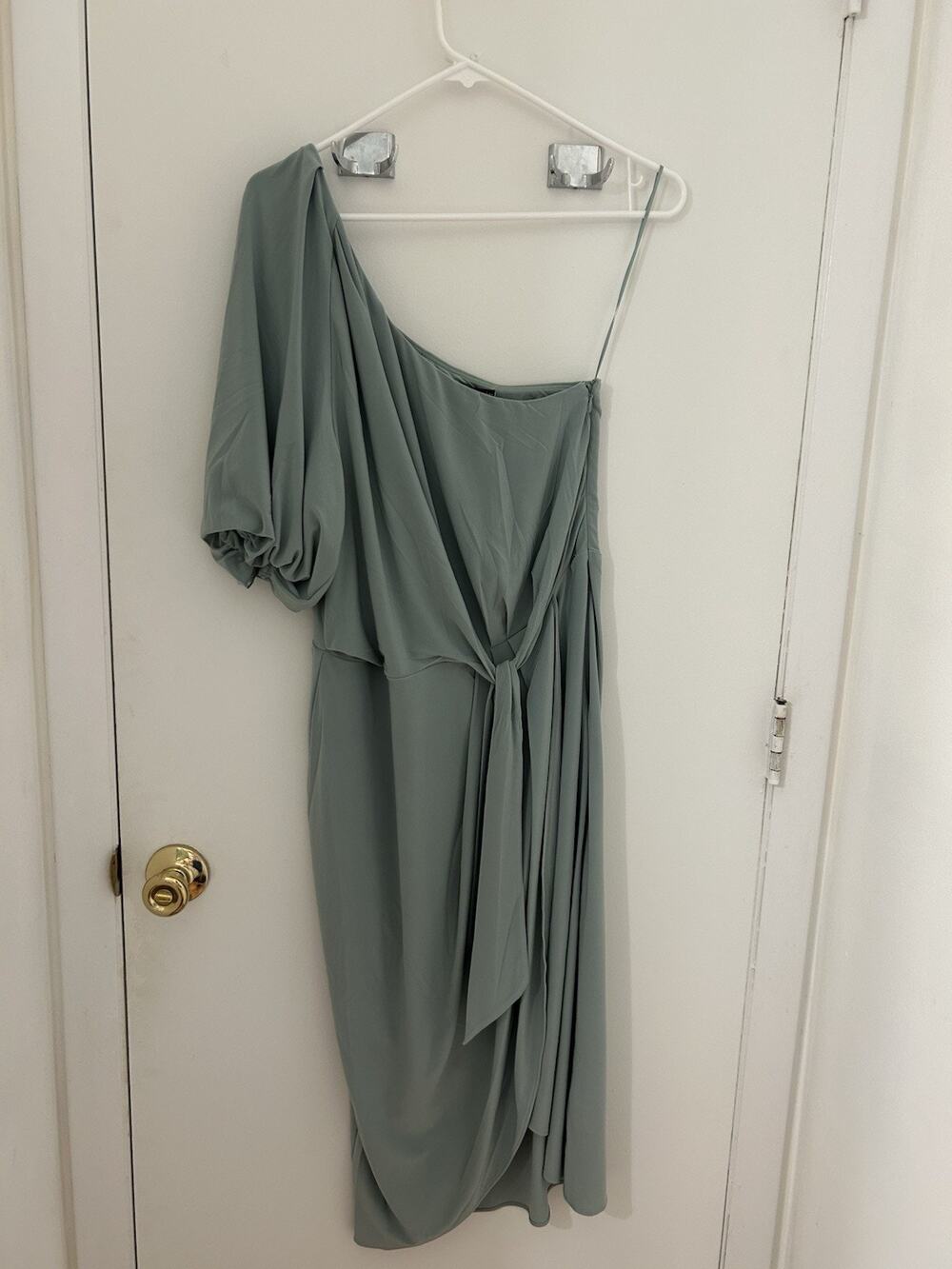 Lauren Ralph Lauren One Shoulder Dress Light Green Size 6